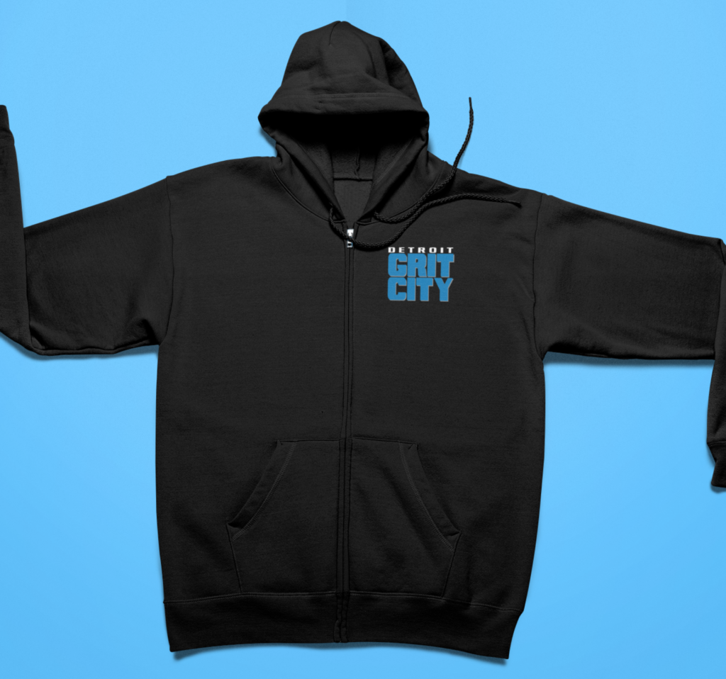 Detroit Grit City Full Zip Hoodie